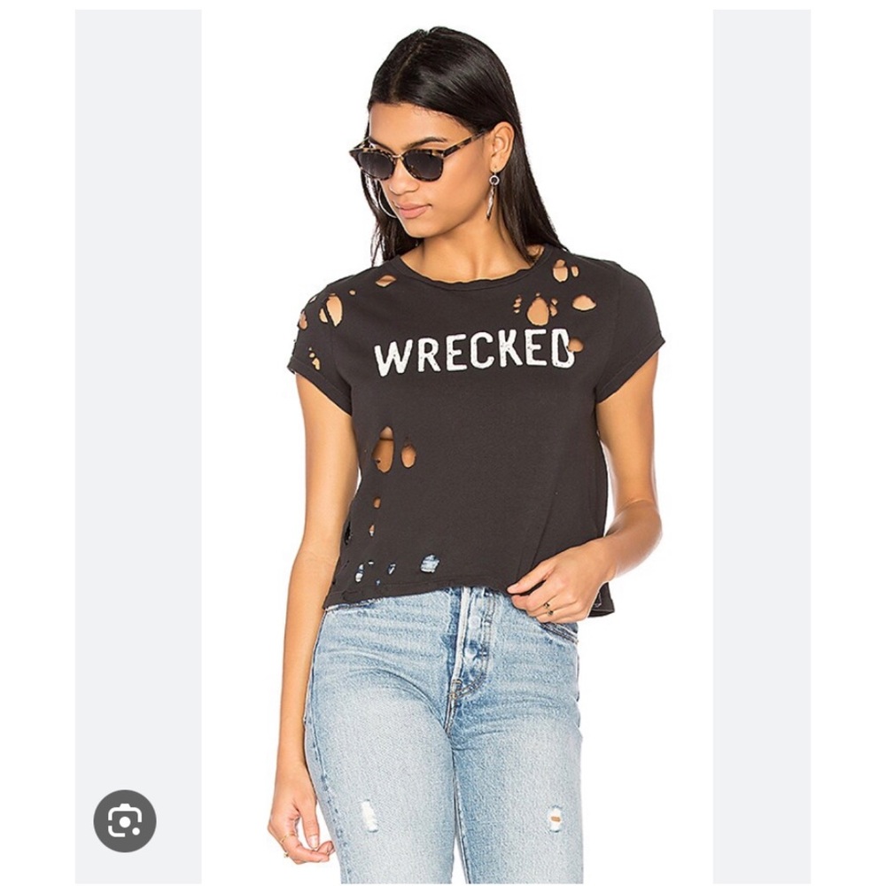 MOTHER The Crop Goodie Goodie Graphic Tee